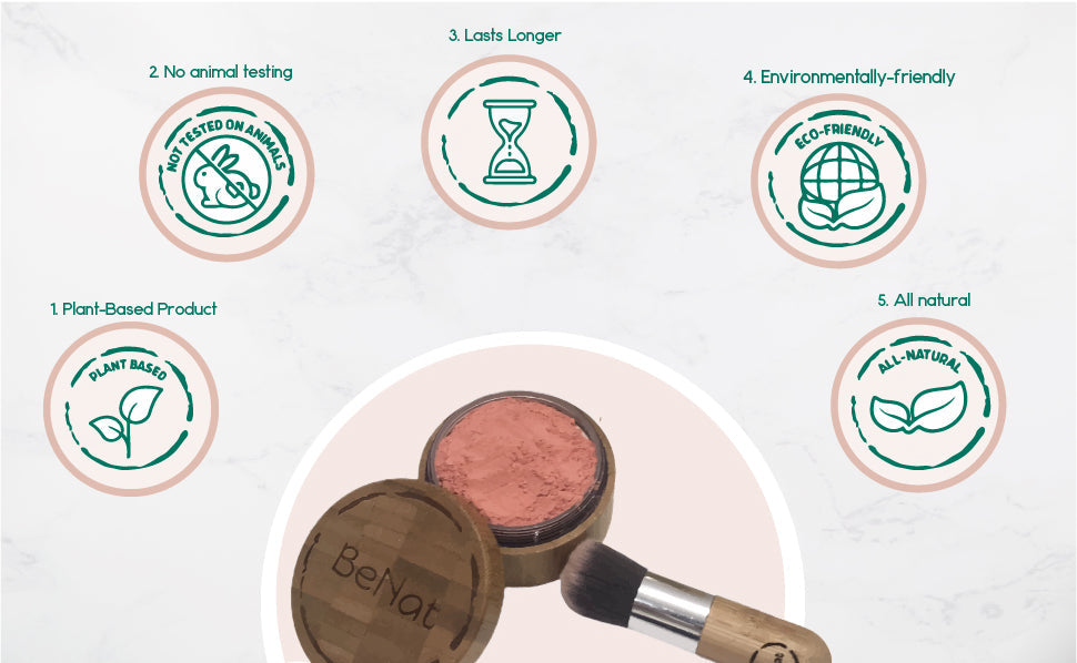 Blush Loose Powder Set from BeNat