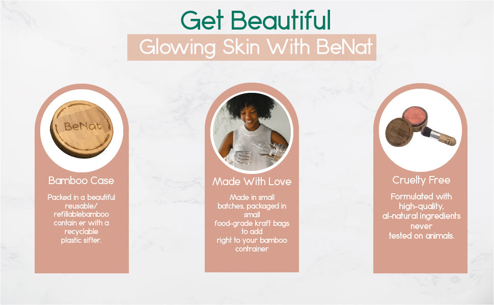 Blush Loose Powder Set from BeNat