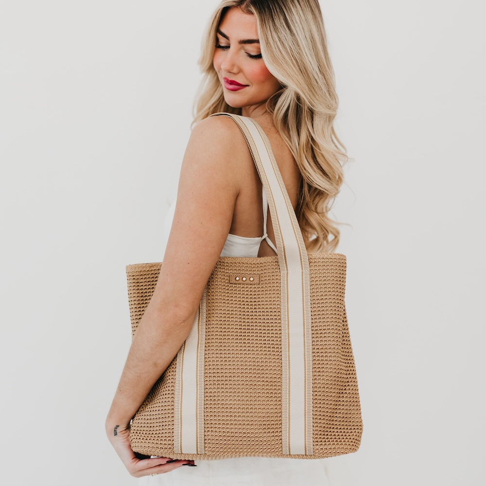 Ruby Raffia Tote Bag from Pretty Simple