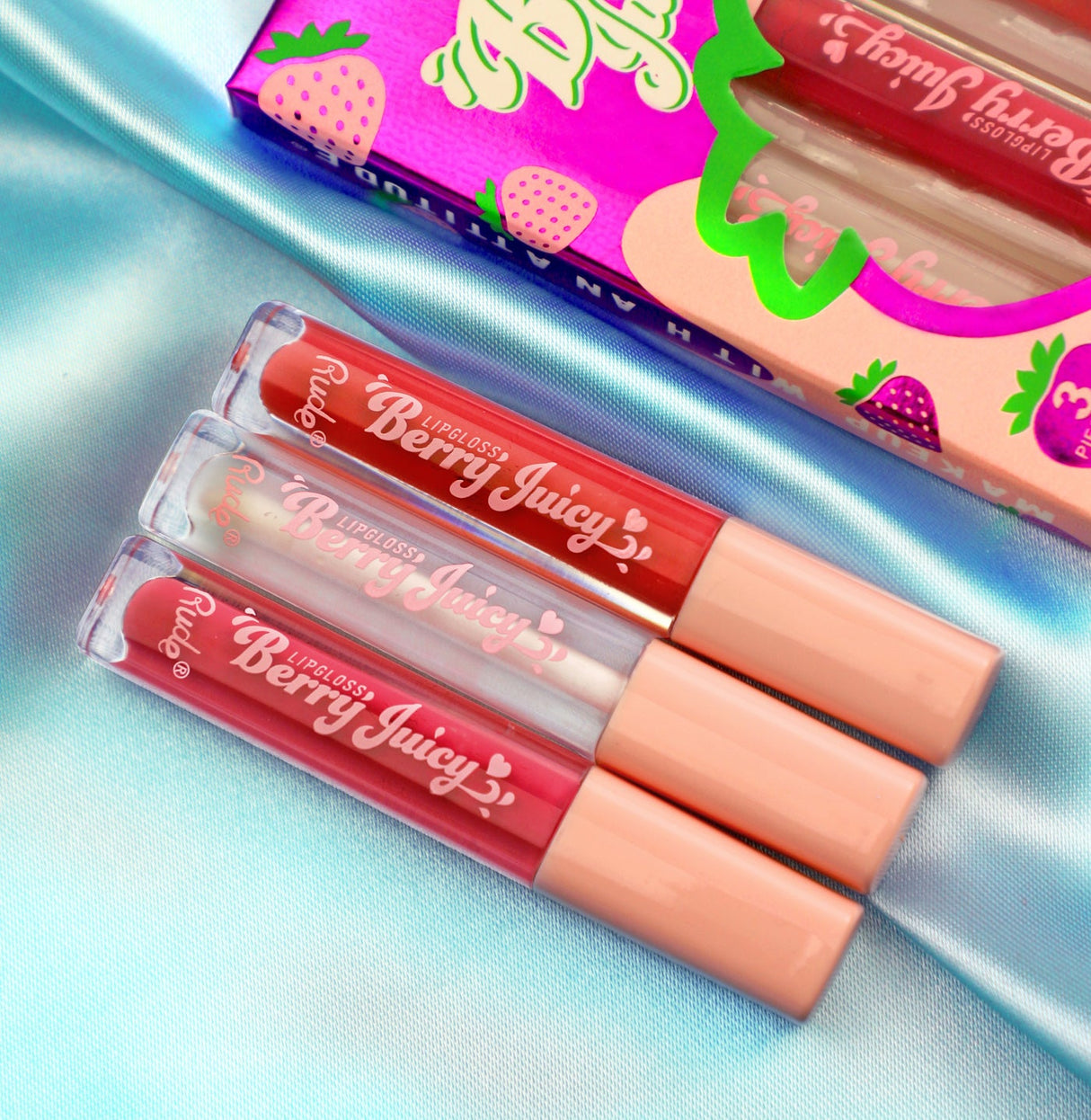 Berry Juicy Lip Gloss Set from Rude Cosmetics