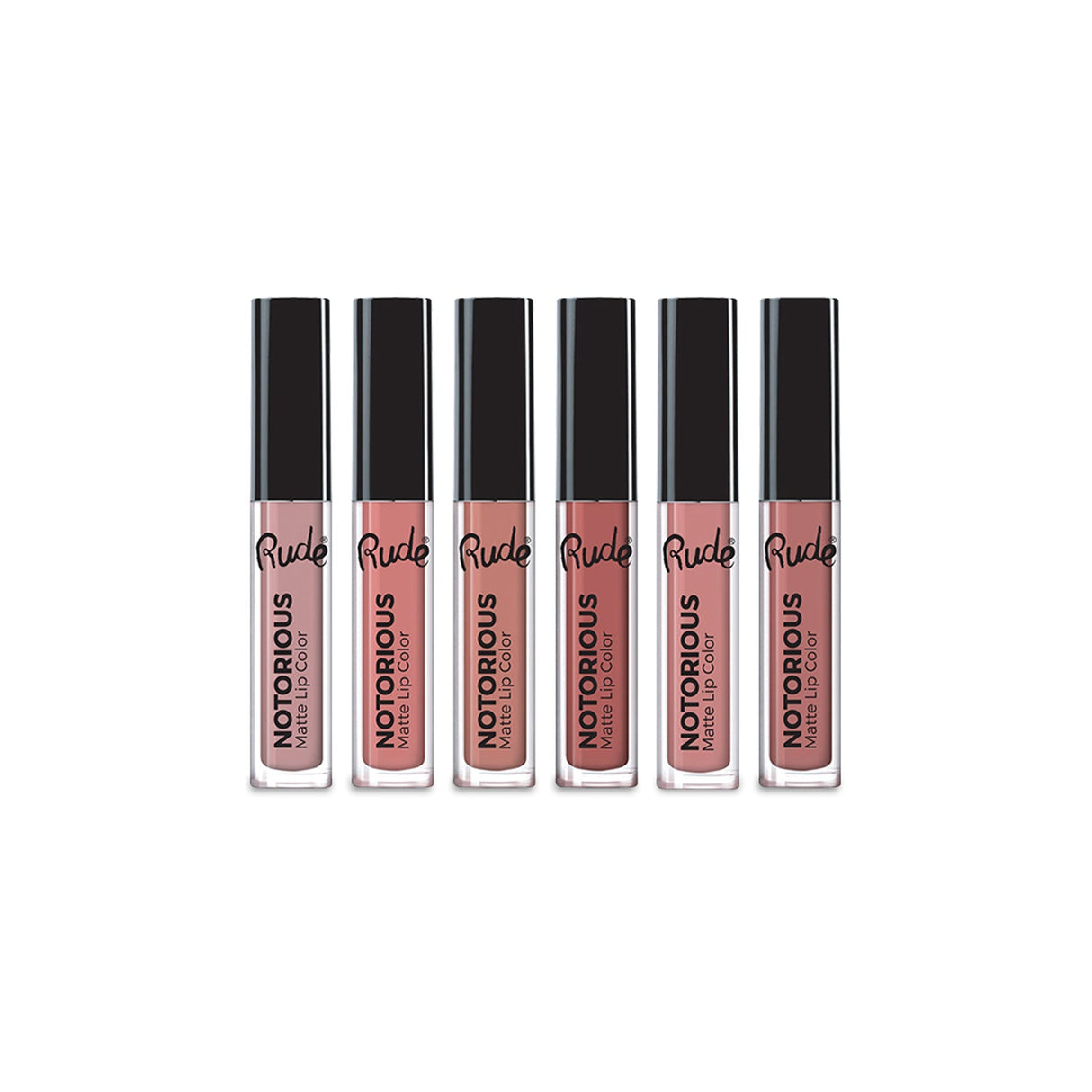Crime Does Pay Notorious 6 Lip Color Set - Nude From Rude Cosmetics