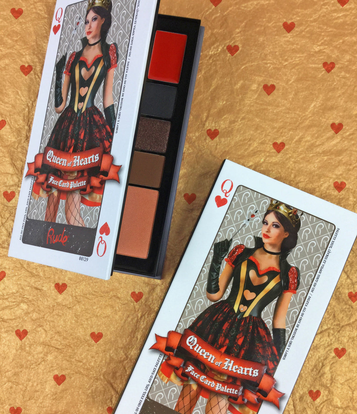 Face Card Palette - Queen of Hearts from Rude Cosmetics