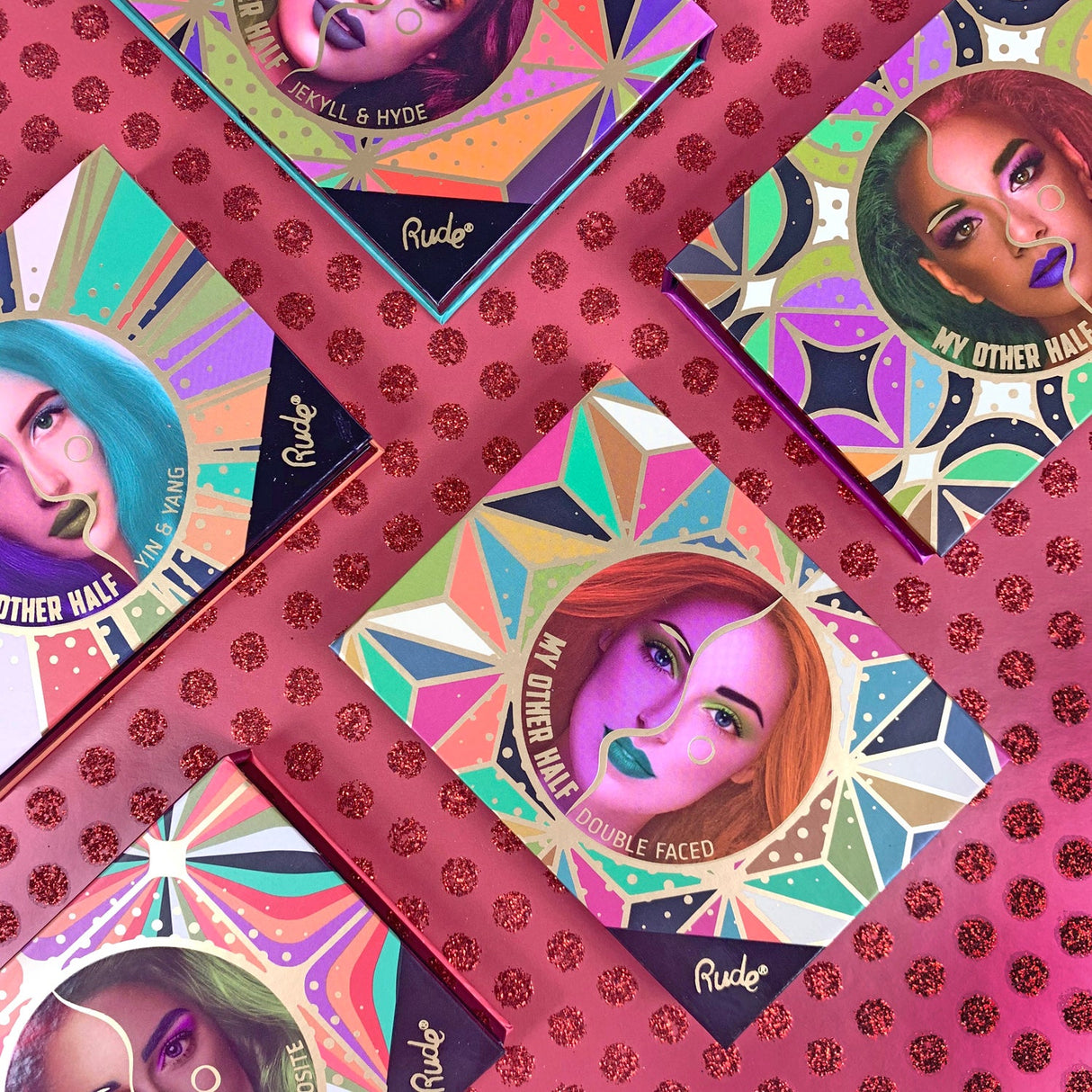My Other Half Duo Shade Face Palette from Rude Cosmetics