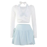 Ruffle Mini Skirt Bikini Set – Korean Sweet 3-Piece Swimsuit from Kawaii Stop