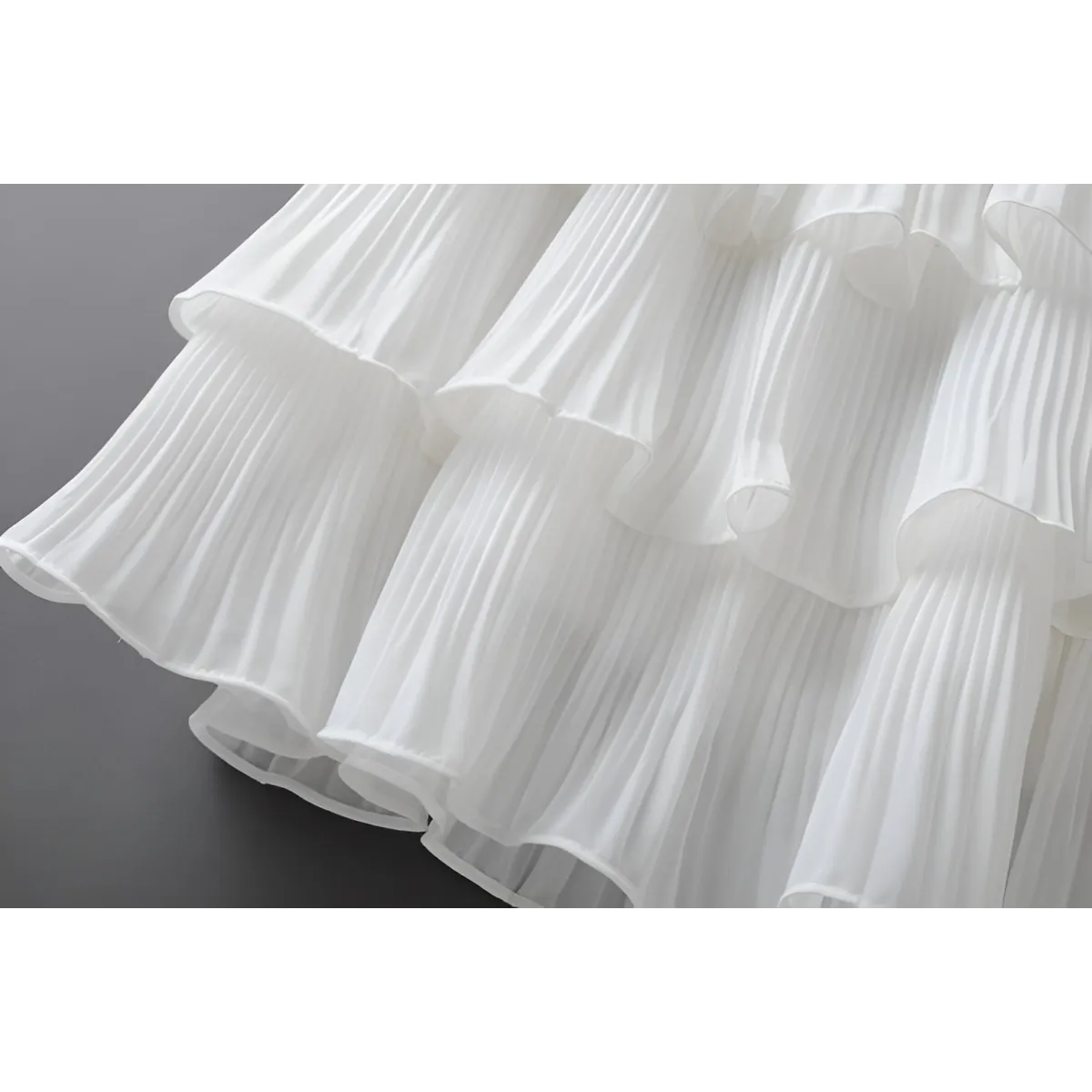 Boho Ruffle Mini Skirt With Elastic Waist from Kawaii Stop