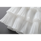 Boho Ruffle Mini Skirt With Elastic Waist from Kawaii Stop