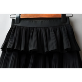 Boho Ruffle Mini Skirt With Elastic Waist from Kawaii Stop
