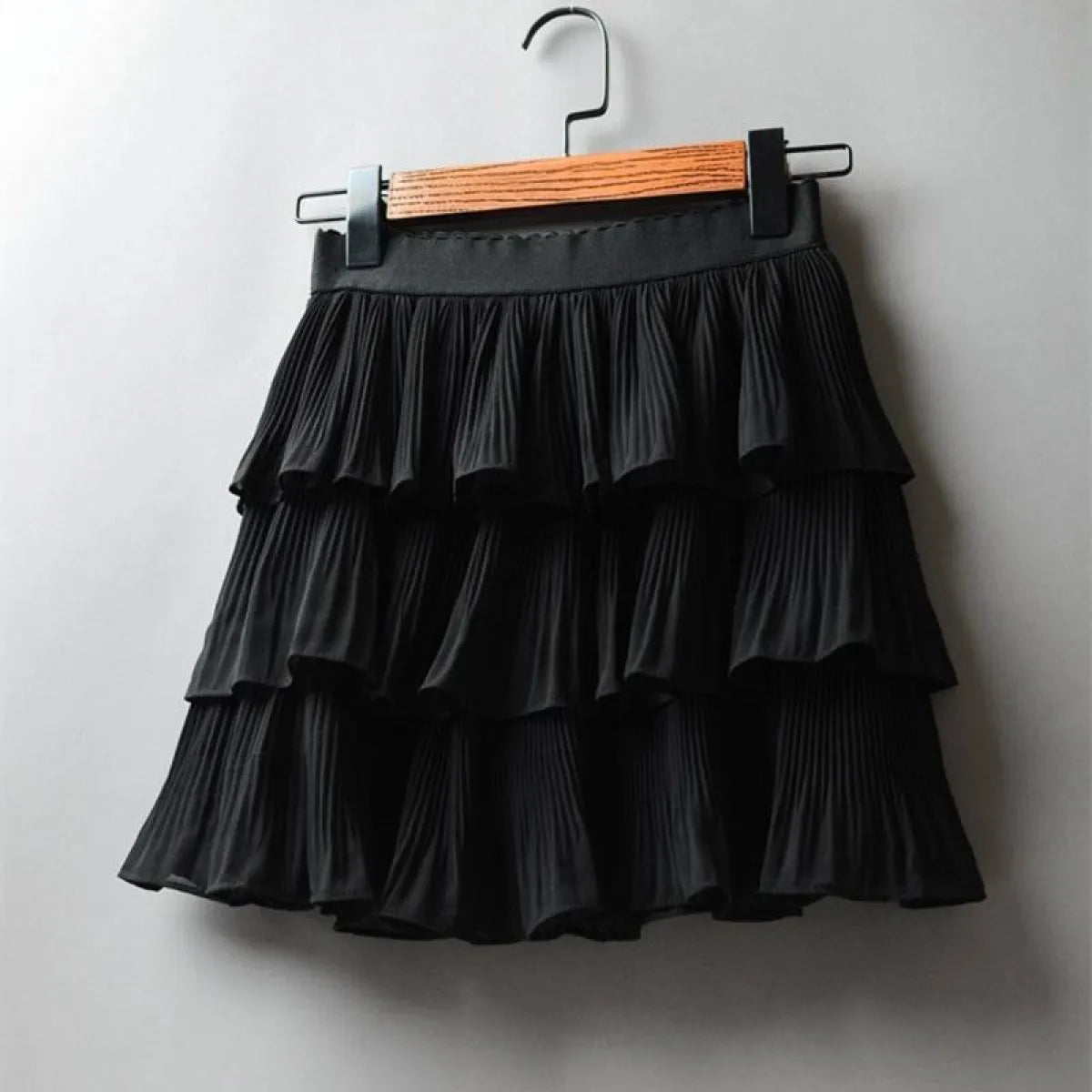 Boho Ruffle Mini Skirt With Elastic Waist from Kawaii Stop
