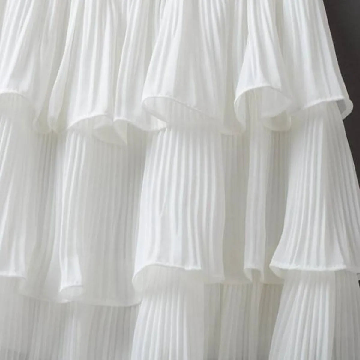 Boho Ruffle Mini Skirt With Elastic Waist from Kawaii Stop