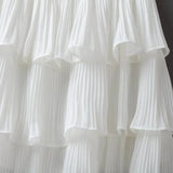 Boho Ruffle Mini Skirt With Elastic Waist from Kawaii Stop