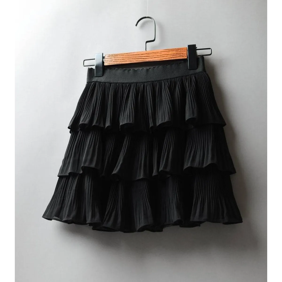 Boho Ruffle Mini Skirt With Elastic Waist from Kawaii Stop