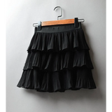 Boho Ruffle Mini Skirt With Elastic Waist from Kawaii Stop