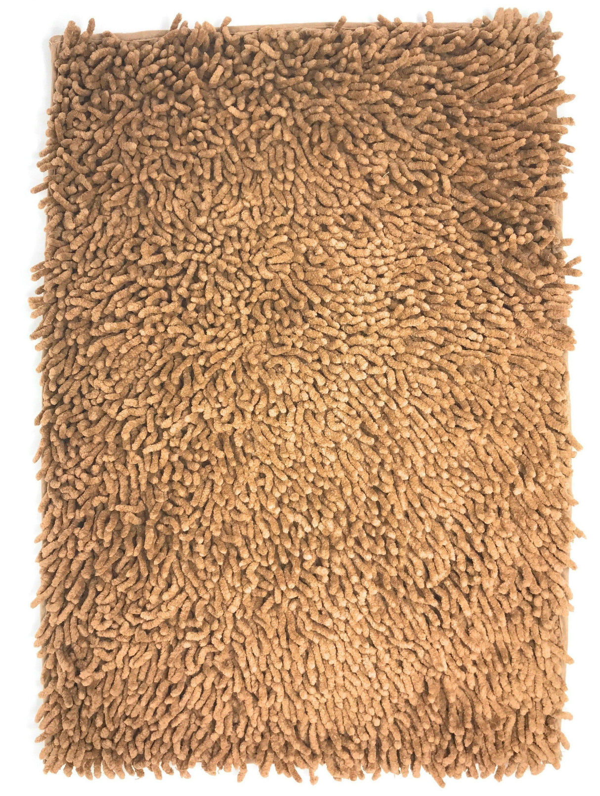 DaDa Bedding Coffee Brown Shaggy Soft Chenille Noodle Carpet Rug Bath Mat from DaDalogy Bedding Collection