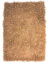 DaDa Bedding Coffee Brown Shaggy Soft Chenille Noodle Carpet Rug Bath Mat from DaDalogy Bedding Collection