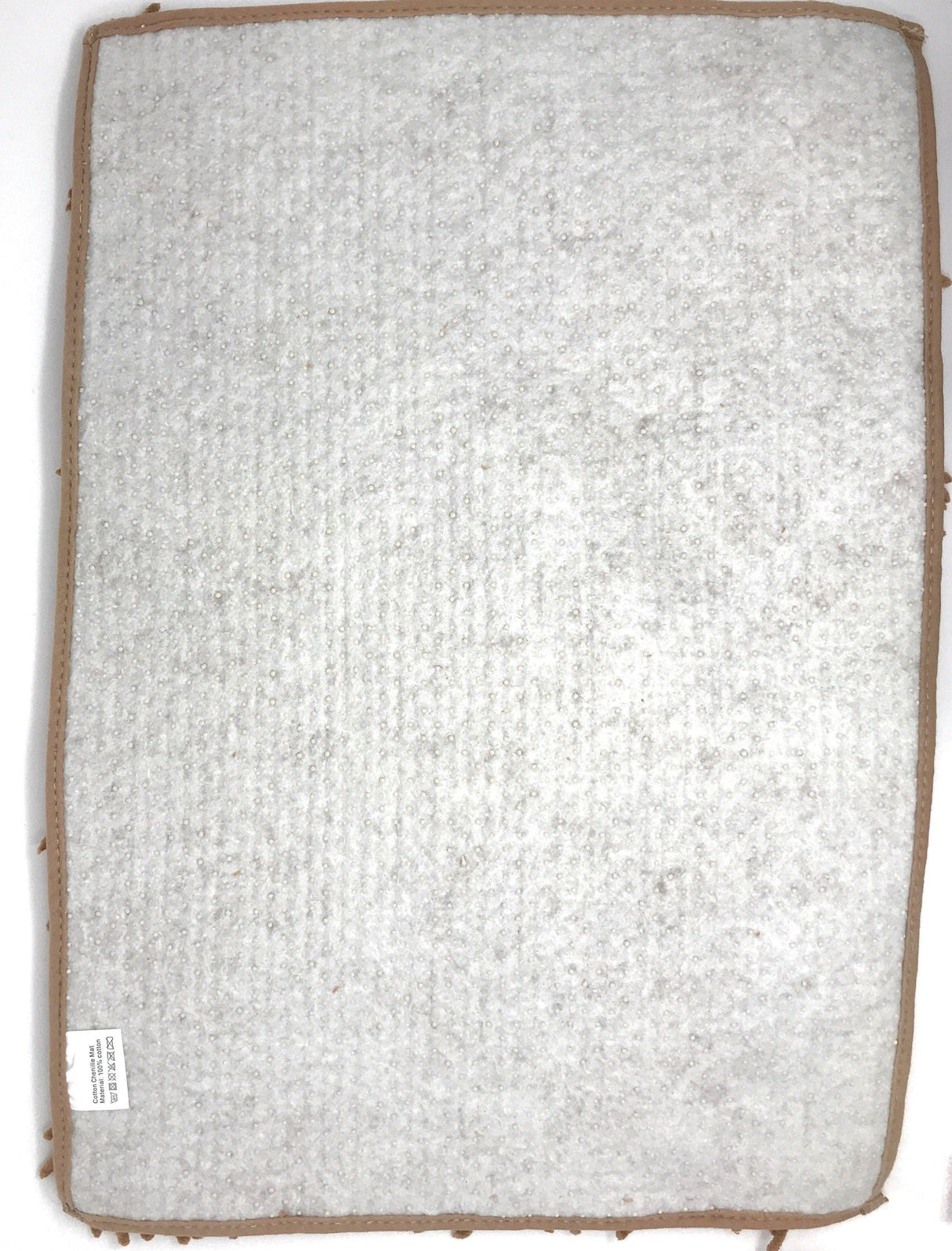 DaDa Bedding Coffee Brown Shaggy Soft Chenille Noodle Carpet Rug Bath Mat from DaDalogy Bedding Collection
