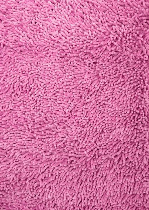 DaDa Bedding Fuchsia Magenta Pink Shaggy Soft Chenille Noodle Carpet Rug Bath Mat from DaDalogy Bedding Collection