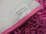 DaDa Bedding Fuchsia Magenta Pink Shaggy Soft Chenille Noodle Carpet Rug Bath Mat from DaDalogy Bedding Collection