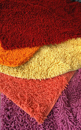 Tache Cotton Chenille Hot Pink Shag Area / Bathroom Rug (MATP) from Tache Home Fashion