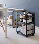 Two-Tier Hideaway Storage Cart (24" H)  - Steel from Yamazaki Home