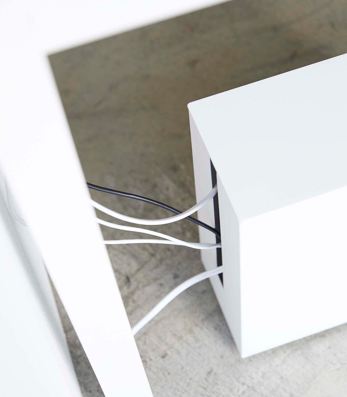 Rolling Cable Management Box - Steel from Yamazaki Home