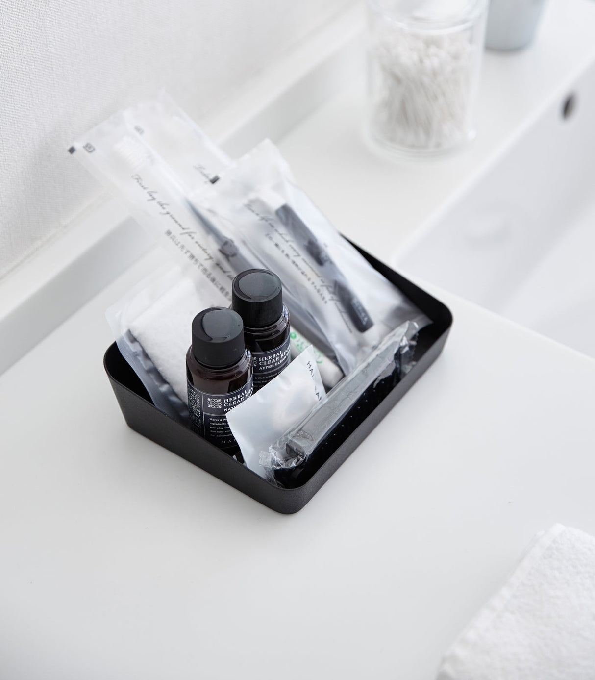 Vanity Tray - Angled - Two Sizes - Steel from Yamazaki Home