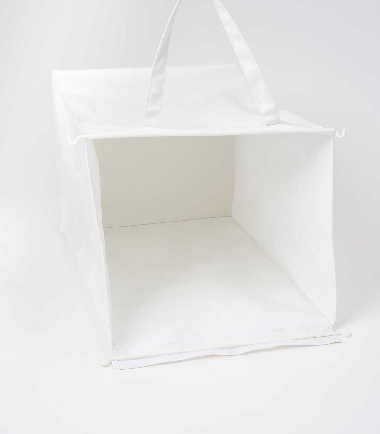 Laundry Hamper with Cotton Liner - Two Sizes - Steel + Cotton from Yamazaki Home