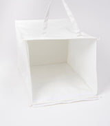 Laundry Hamper with Cotton Liner - Two Sizes - Steel + Cotton from Yamazaki Home
