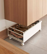 Rolling Shoe Rack (9" H)  - Steel from Yamazaki Home