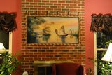 Tache 28 x 55 Exotic Ships on The Horizon Coastal Tapestry Wall Hanging (WH-DB15152) from Tache Home Fashion