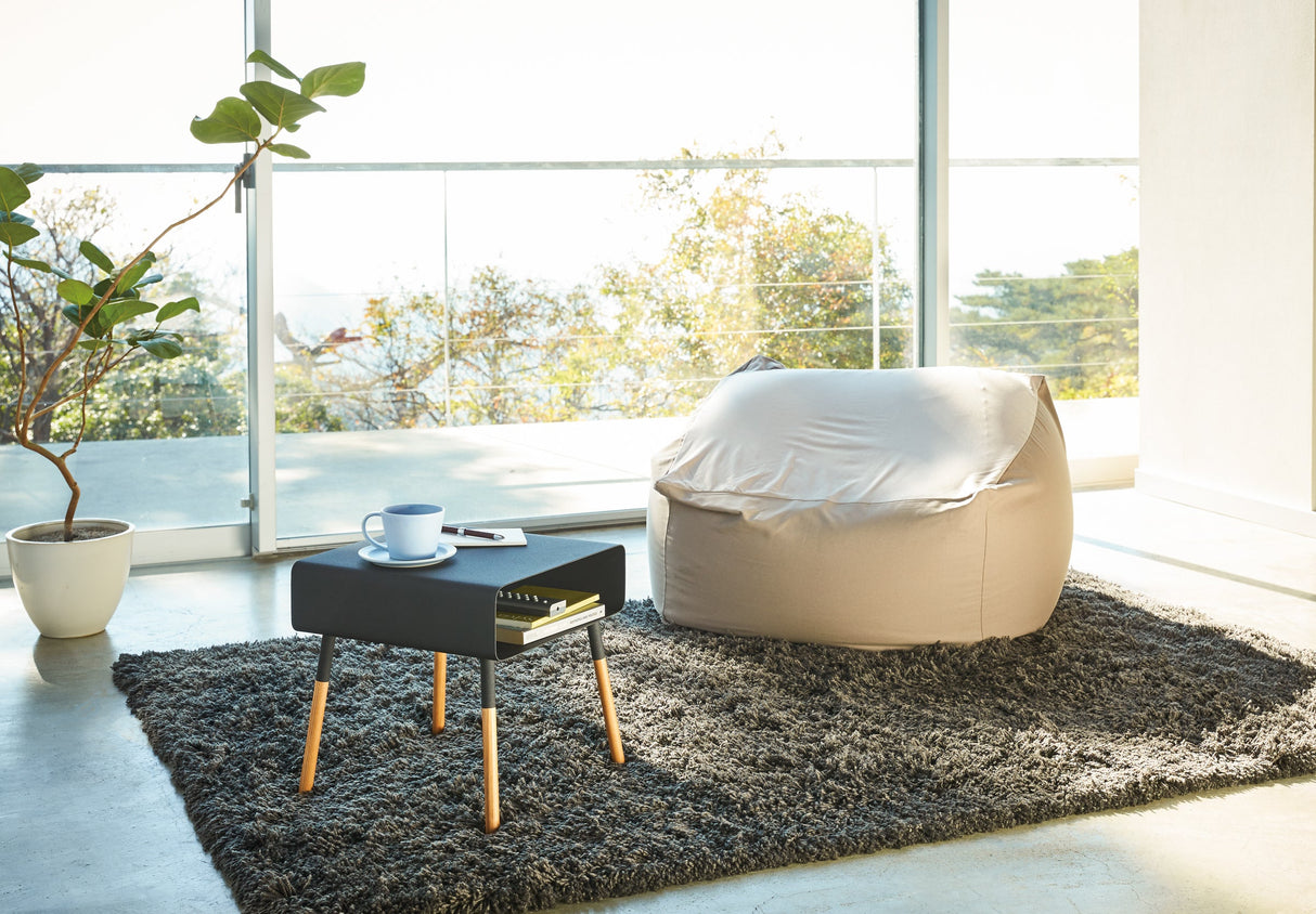 Storage Table - Two Sizes - Steel + Wood from Yamazaki Home