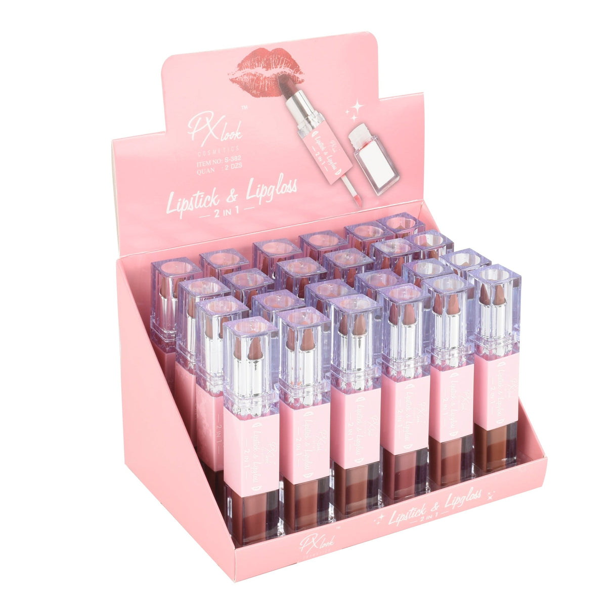 Lipstick and Lip Gloss Combo From Prolux Cosmetics