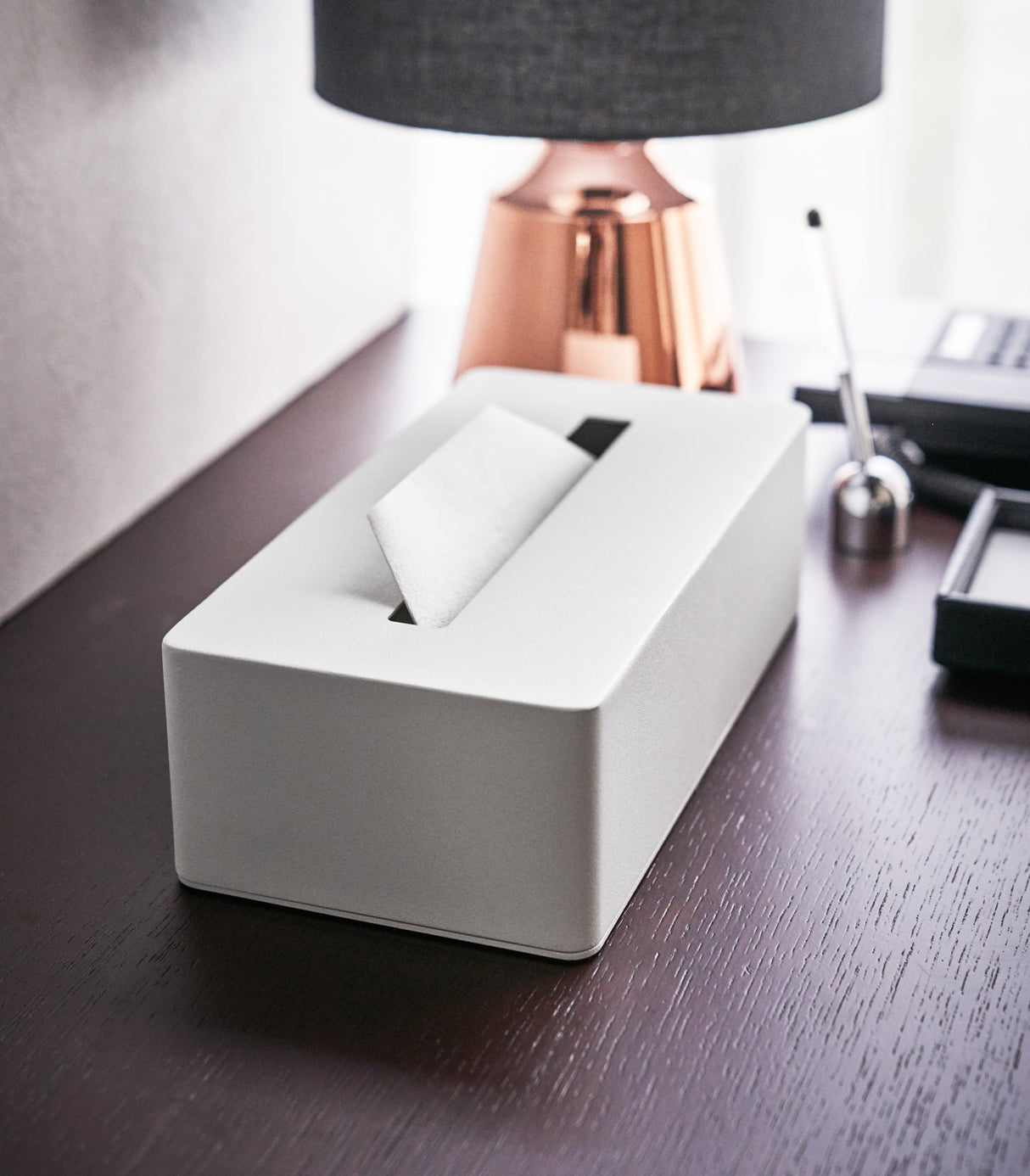 Tissue Case - Steel from Yamazaki Home