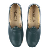 Men's Bottle Green Slip On Shoes from Atlantis Handmade Shoes