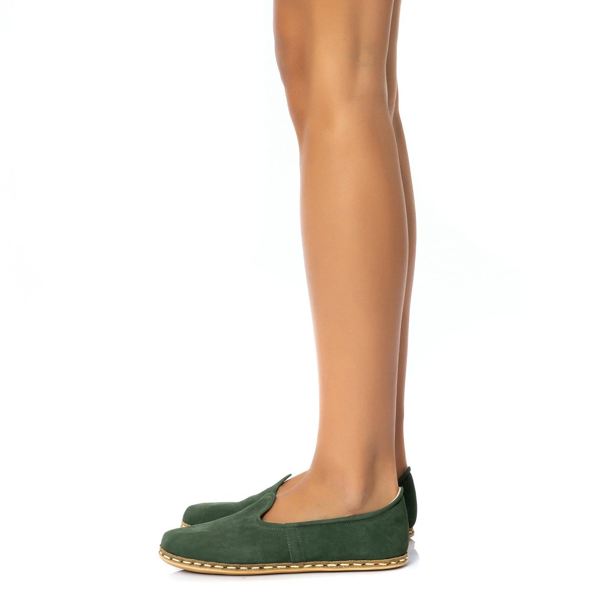 Men's Green Nubucks from Atlantis Handmade Shoes