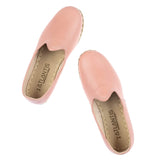 Women's Powder Pink Slip On Shoes from Atlantis Handmade Shoes