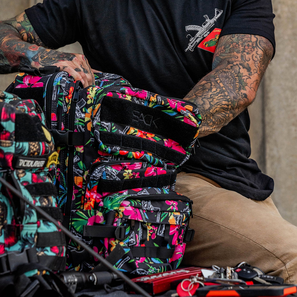 25L Sack™ Original All-Day Molle Backpack with Pouch from Combat Iron Apparel