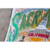 Sacramento Hand-Embroidered Pillow from Quirks!