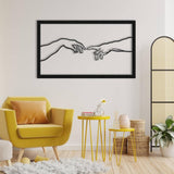 Sacred Creation of Adam Metal Wallart from VITAHOME DESIGN LLC