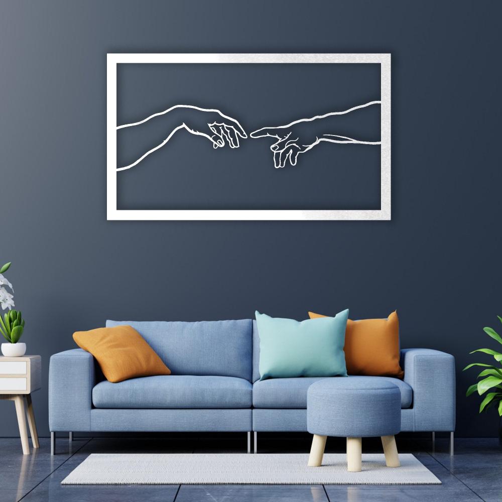 Sacred Creation of Adam Metal Wallart from VITAHOME DESIGN LLC