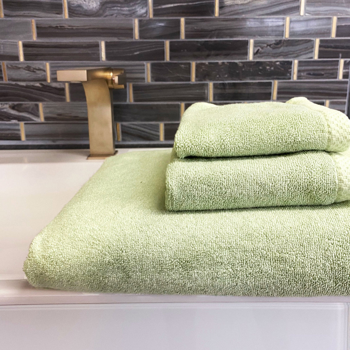 Bamboo 3 Piece Towel Set - Sage from BedVoyage
