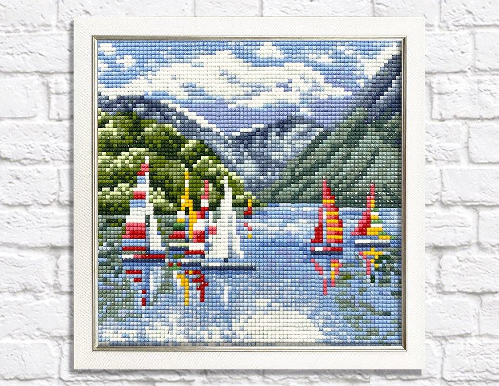 Sailing Ships CS2623 7.9 x 7.9 inches Crafting Spark Diamond Painting Kit from Wizardi