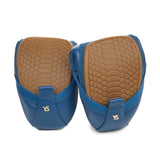 Samara Foldable Ballet Flat in Teal Leather from Yosi Samra