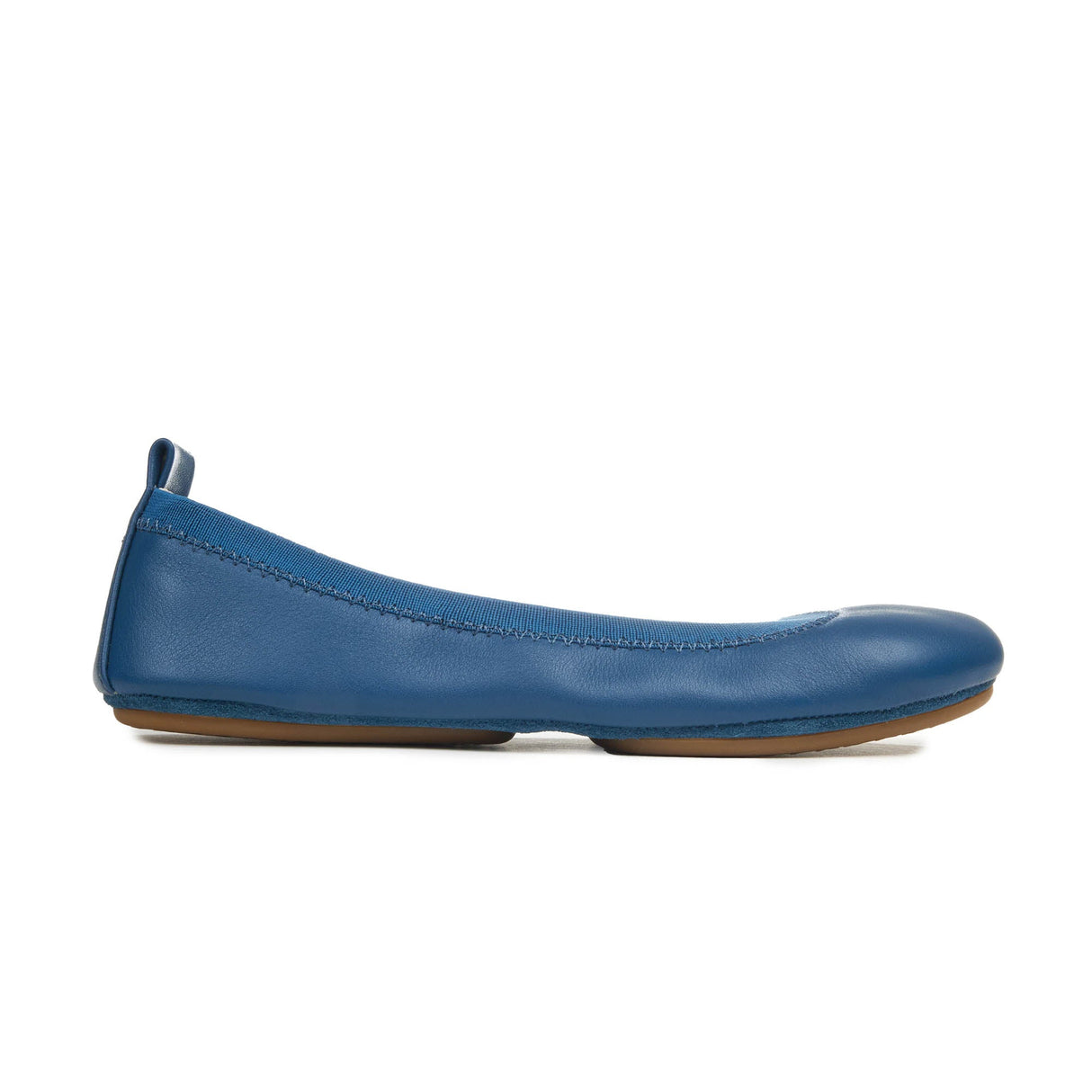 Samara Foldable Ballet Flat in Teal Leather from Yosi Samra