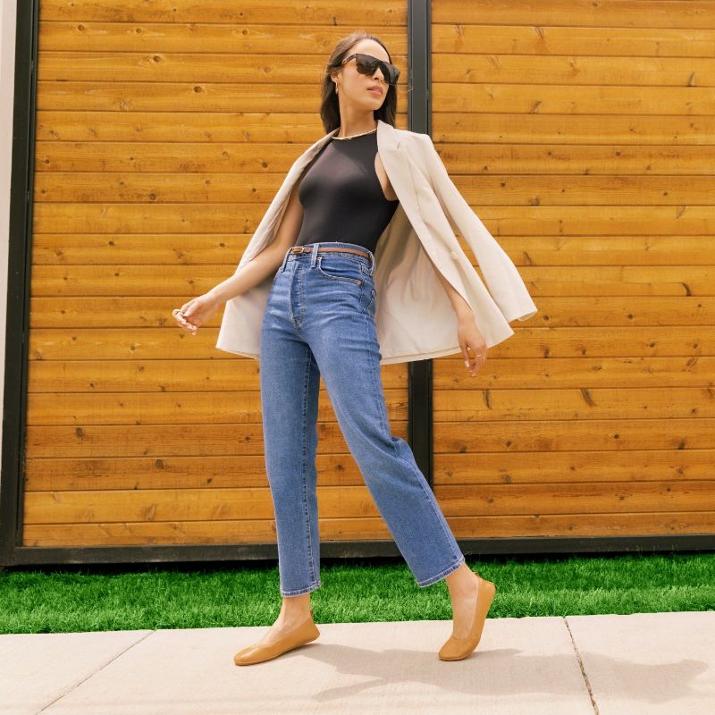 Samara Foldable Ballet Flat in Whiskey Leather from Yosi Samra