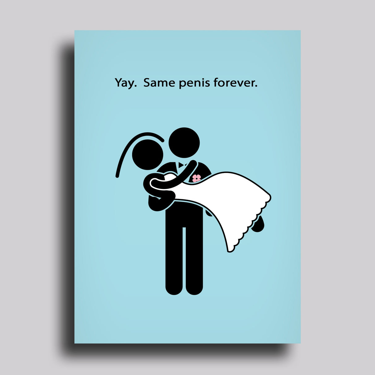 Same Penis Forever Alternative Greeting Card Marriage from Carver Junk Company