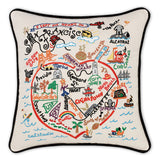 San Francisco, CA Hand-Embroidered Pillow from Quirks!
