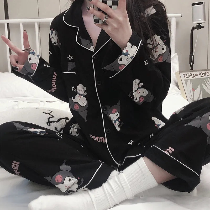 Sanrio Kuromi Women's Pajama Set  From Kawaii Stop