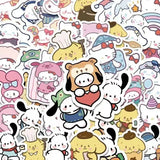 100pcs Sanrio Stickers - Cute Notebook & Ledger Decoration from Kawaii Stop