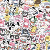 100pcs Sanrio Stickers - Cute Notebook & Ledger Decoration from Kawaii Stop
