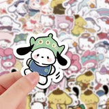 100pcs Sanrio Stickers - Cute Notebook & Ledger Decoration from Kawaii Stop